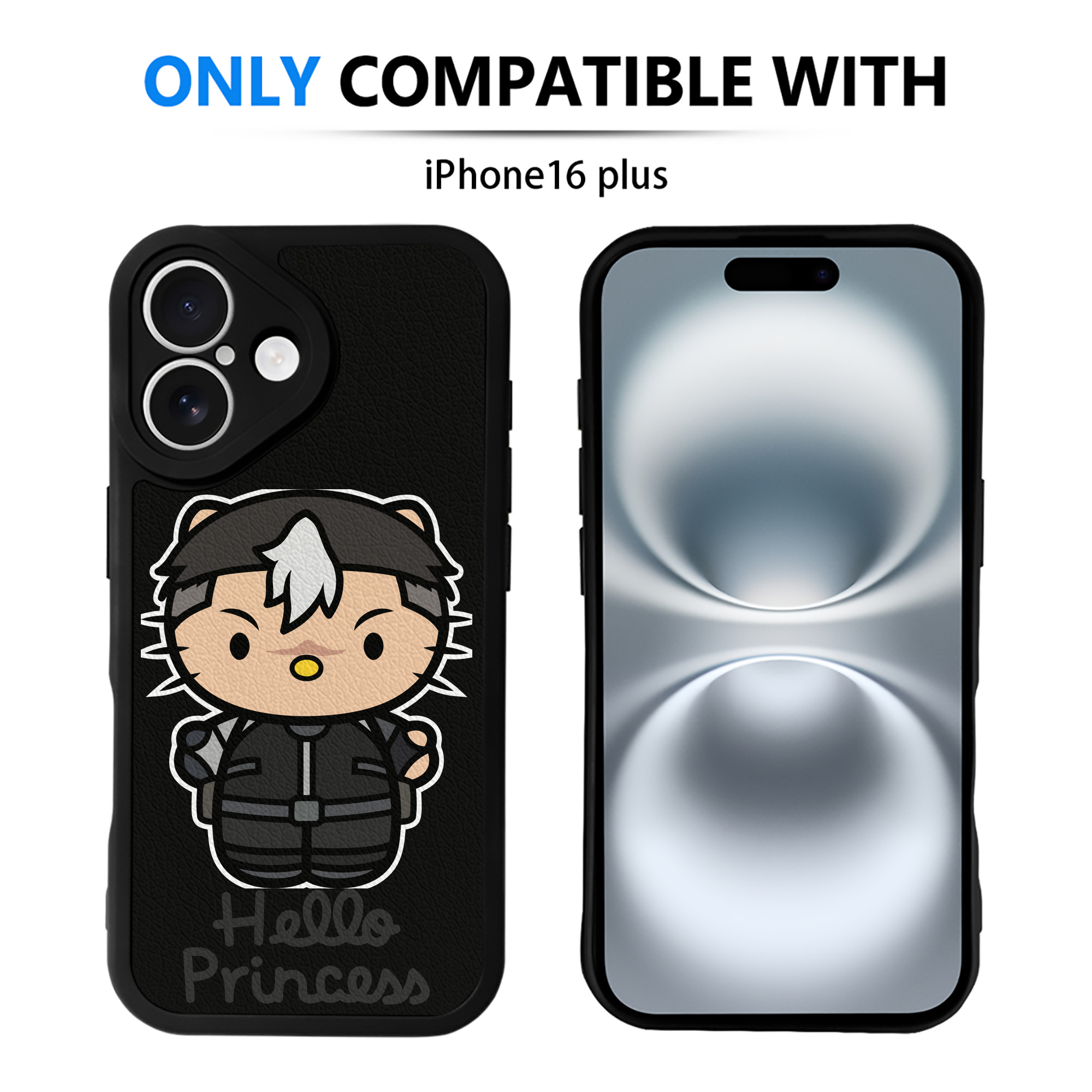 （画像用） Hello Kitty ハローキティ 【iPhone 16シリーズ対応】シリコンスマホケース（レザー調） 材質：シリコン